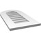 Ekena Millwork Round Top Surface Mount PVC Gable Vent: Non-Functional, w/ 3-1/2"W x 1"P Standard Frame, 14"W x 26"H GVPRT14X2601SN - alternate 2